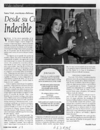 Desde su ciudad indecible  [artículo] Daniella Nazal