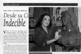 Desde su ciudad indecible  [artículo] Daniella Nazal