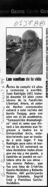 Las vueltas de la vida  [artículo]