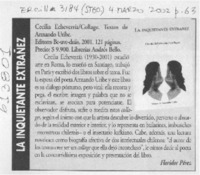 La inquietante extrañez  [artículo] Floridor Pérez