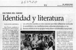 Identidad y literatura  [artículo] María Ester Martínez S.