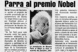 Parra al premio Nobel  [artículo]