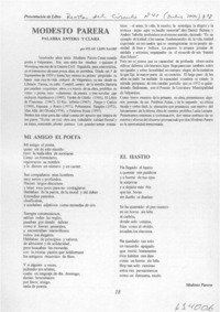 Modesto Parera  [artículo] Pilar León Sagre