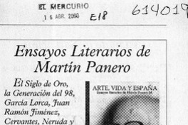 Ensayos literarios de Martín Panero  [artículo]