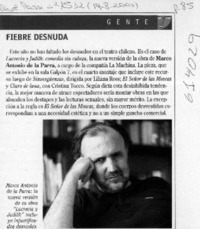 Fiebre desnuda  [artículo]