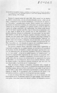 Trabajos y rebeldías en la pampa salitrera  [artículo] Jaime Valenzuela Márquez
