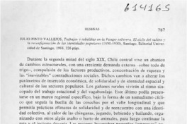 Trabajos y rebeldías en la pampa salitrera  [artículo] Jaime Valenzuela Márquez