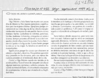 Dos mujeres ejemplares  [artículo] Marta Cruz Coke de Lagos