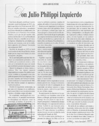 Don Julio Philippi Izquierdo  [artículo]