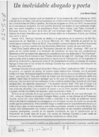 Un inolvidable abogado y poeta  [artículo] Luis Merino Reyes