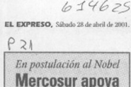 Mercosur apoya a Nicanor Parra  [artículo]