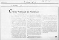 Consejo Nacional de Televisión  [artículo]