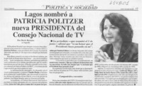 Lagos nombró a Patricia Politzer nueva presidenta del Consejo Nacional de TV  [artículo] Boris Bezama