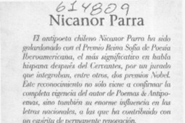 Nicanor Parra  [artículo]