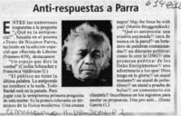 Anti-respuestas de Parra  [artículo]