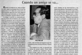 Cuando un amigo se va  [artículo]