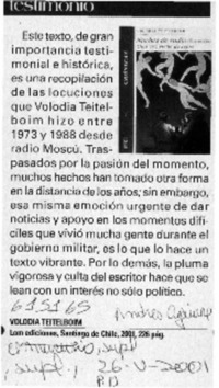 Noches de radio  [artículo] Andrés Aguirre