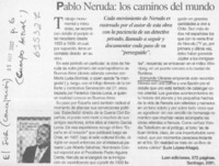 Pablo Neruda, los caminos del mundo  [artículo] Luis Aliaga-López