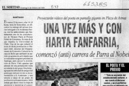 Una vez más y con harta fanfarria, comenzó (anti) carrera de Parra al Nobel  [artículo]