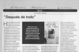 "Después de todo"  [artículo] Andrés Aguirre
