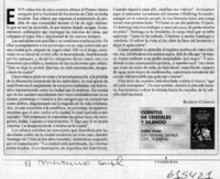 Cuentos de cristales y silencio  [artículo] Rodrigo Cánovas