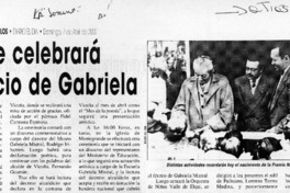 El valle celebrará natalicio de Gabriela  [artículo]