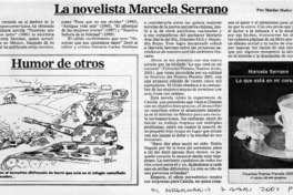 La novelista Marcela Serrano  [artículo] Marino Muñoz Lagos