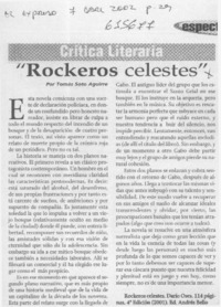 "Rockeros celestes"  [artículo] Tomás Soto Aguirre