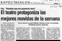 El teatro protagonizará las mejores movidas de la semana  [artículo]