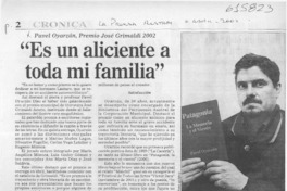 "Es un aliciente a toda mi familia"  [artículo]