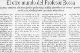 El otro mundo del Profesor Rossa  [artículo]