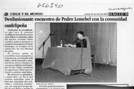 Desilucionante encuentro de con la comunidad sanfelipeña  [artículo]