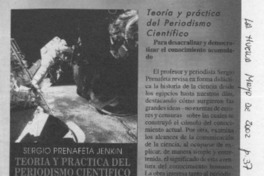 Teoría y práctica del periodismo científico  [artículo]