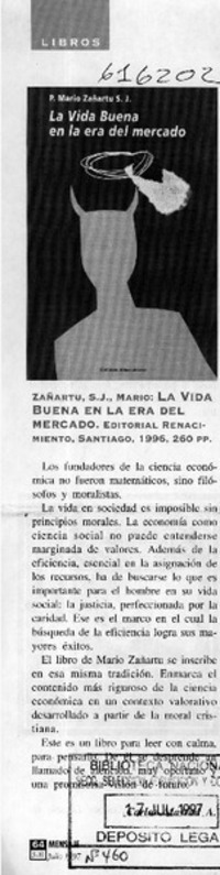 La vida buena en la era del mercado  [artículo]