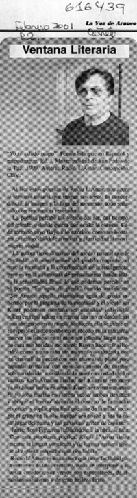 "Yo te saludo mapu"  [artículo] Miguel Ramírez