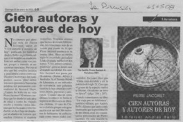 Cien autoras y autores de hoy  [artículo] Tito Castillo