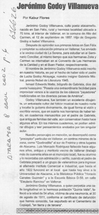 Jerónimo Godoy Villanueva  [artículo] Kadur Flores