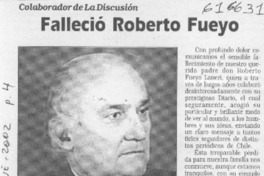 Falleció Roberto Fueyo  [artículo]