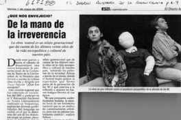 De la mano de la irreverencia  [artículo]