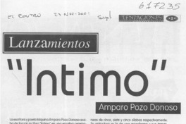 "Íntimo"  [artículo] Manuel Herrera