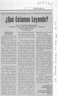 "La posada de la calle Lancaster"  [artículo]