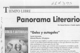 "Goles y autogoles"  [artículo] Claudio Aguilar <y> Manuel Herrera