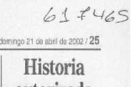 Historia autorizada  [artículo]