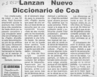 Lanzan nuevo Diccionario del coa  [artículo]