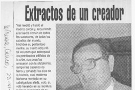 Extractos de un creador  [artículo]
