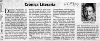 Crónica literaria  [artículo] Ramón Riquelme