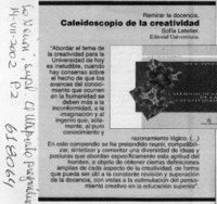 Caleidoscopio de la creatividad  [artículo]