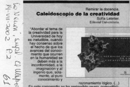 Caleidoscopio de la creatividad  [artículo]