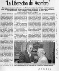 "La liberación del asombro"  [artículo]