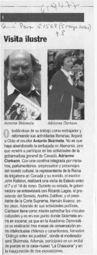 Visita ilustre  [artículo]